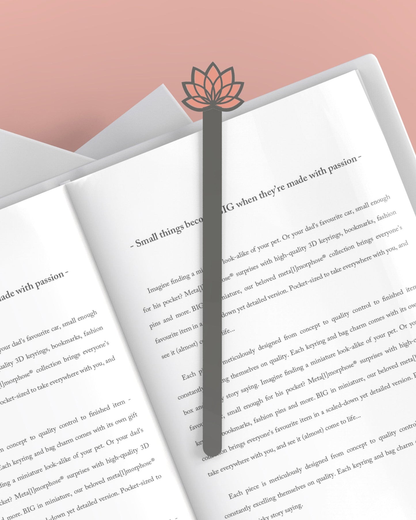 Pink Lotus Bookmark