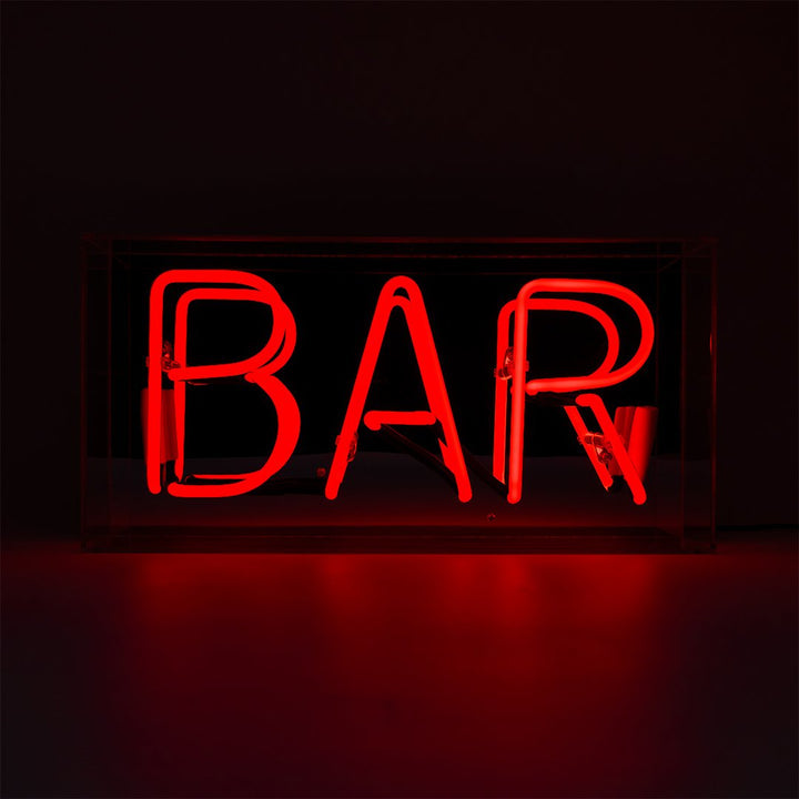 Red bar neon