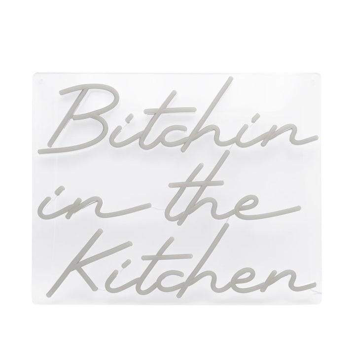 Bitchin wall neon in the kitchen