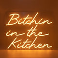 Bitchin wall neon in the kitchen