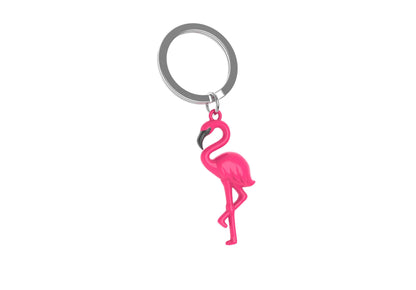 Pink Flamingo key ring