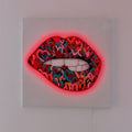 Neon-Wandbild Mouth