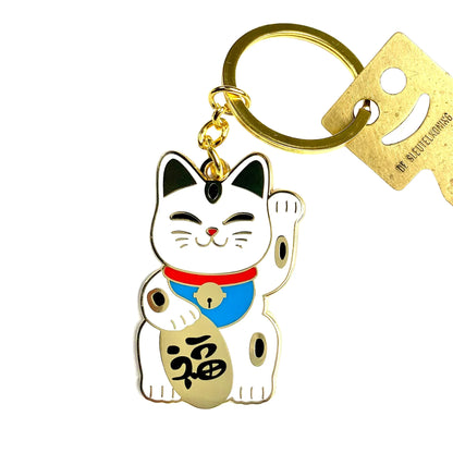 Luck To Go Lucky Cat Keyring