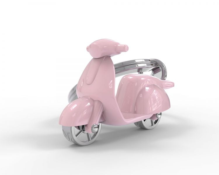 Pink scooter key door