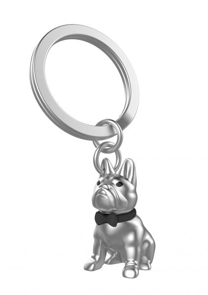 Sleutelhanger Bulldog Zilver