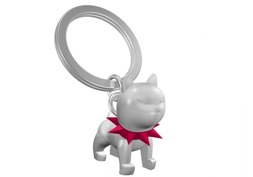 Sleutelhanger Hond de Garde Wit