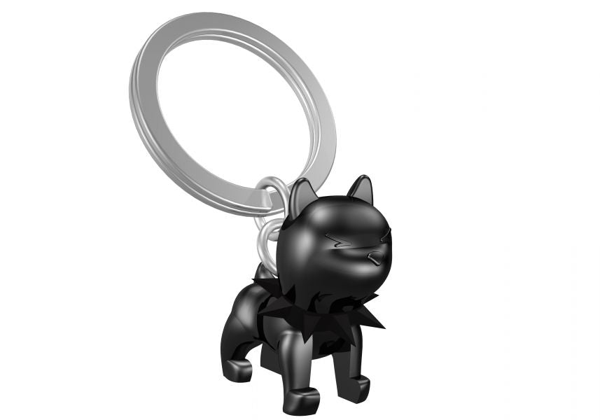 Sleutelhanger zwarte waakhond