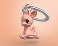 Sleutelhanger roze hertenkalf