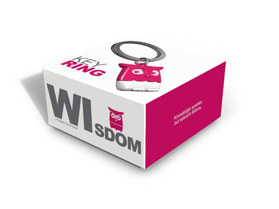 Sleutelhanger Uil Roze