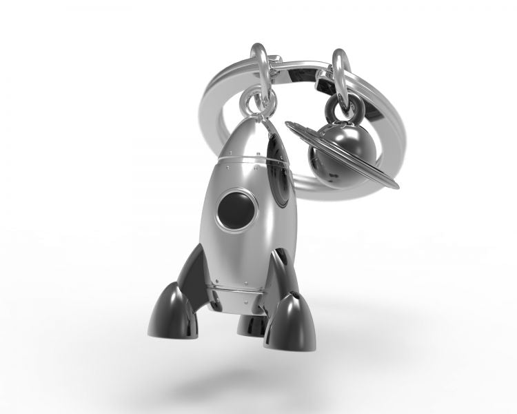 Space Rocket Keychain