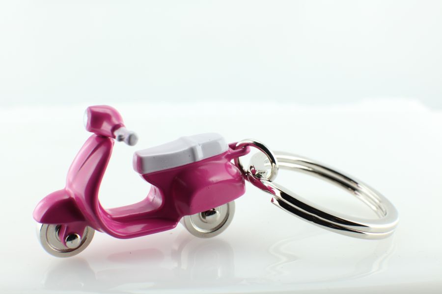 Sleutelhanger Scooter Retro Roze