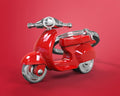 Sleutelhanger Scooter Retro Rood