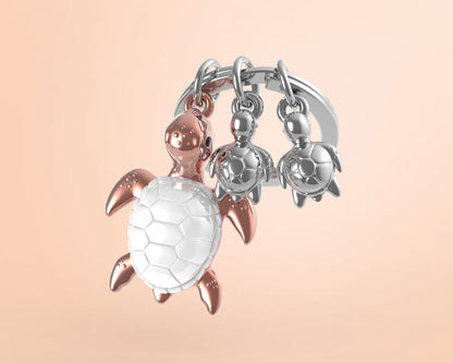 Porte clés Tortue de Mer Rose Meta[l]morphose | Boutique d'objets cadeaux designs kokochao.com