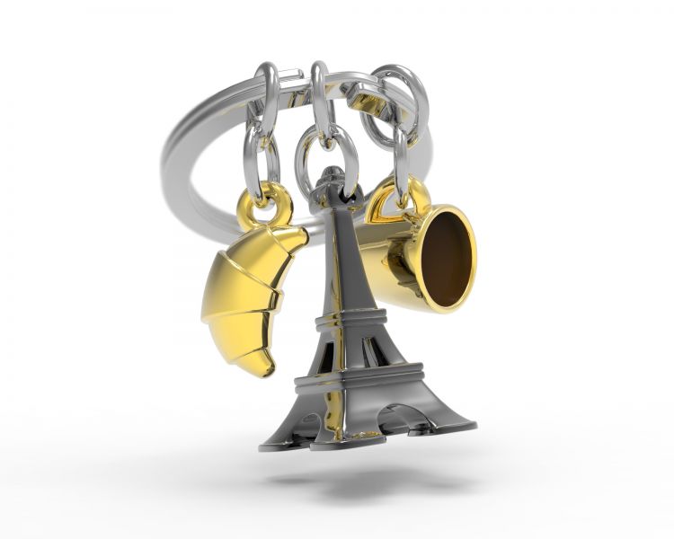 Black Eiffel Tower Key Porte
