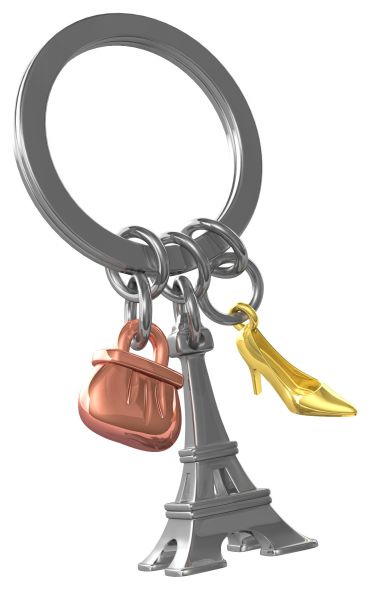 Sleutelhanger Eiffeltoren Zilver
