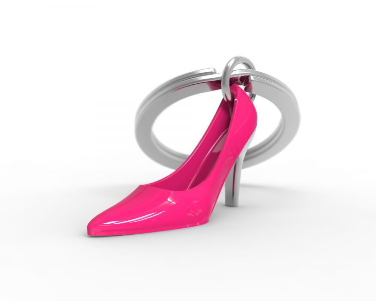 Pink heel key door