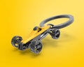 Keyring Retro Race Car Jaune