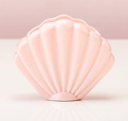 Pink shellfish flower pot