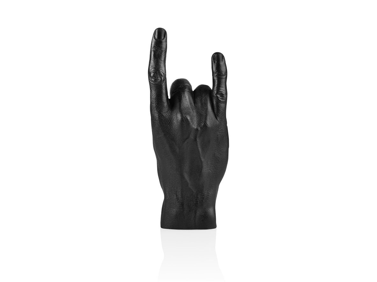 Hand You Rock Sculpture - Black