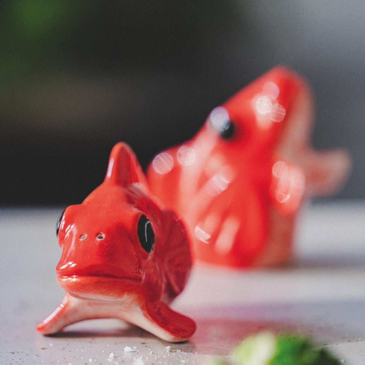 Red fish salt and pepper