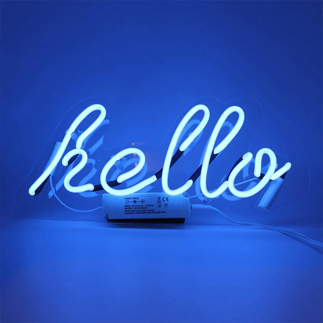 Wall neon - Hello blue