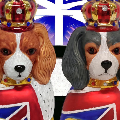 God Save the King Charles Blenheim Christmas Bauble