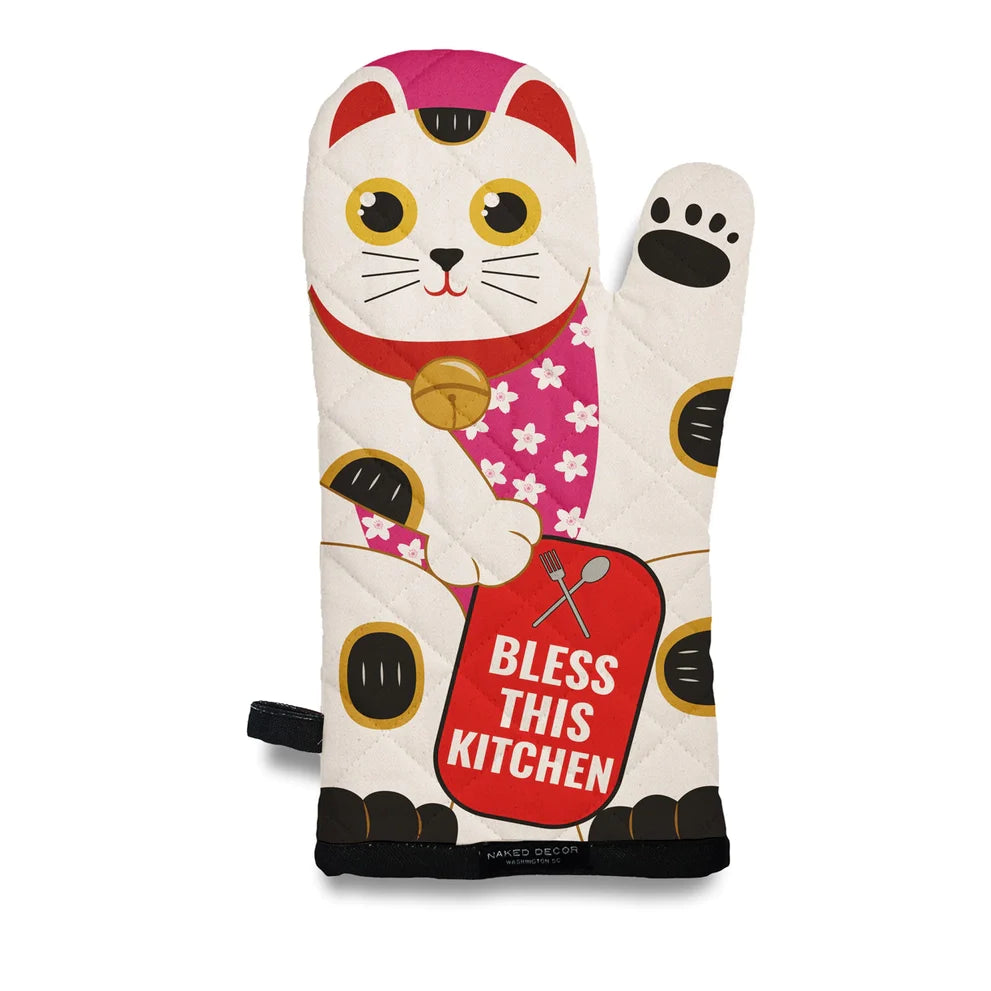 Lucky Cat Oven Mitt