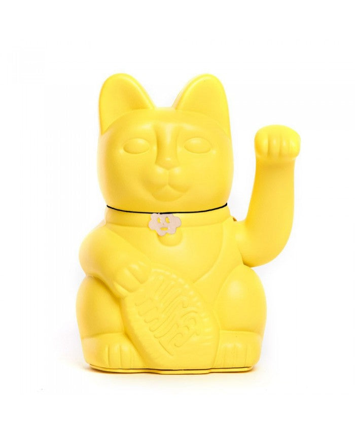 Chat Chanceux Jaune Citron