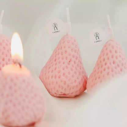 Strawberry candles