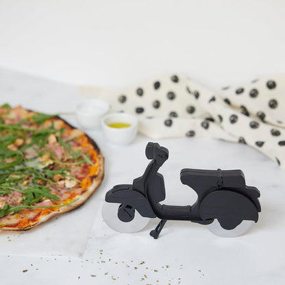 Scooter Retro Pizza Cutter Black