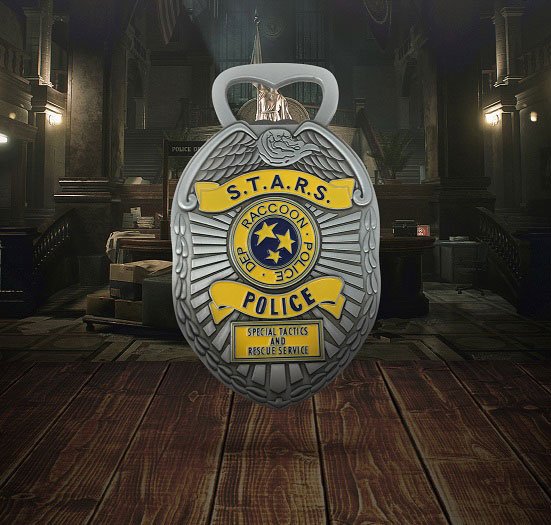 Décapsuleur Badge Police Resident Evil S.T.A.R.S.